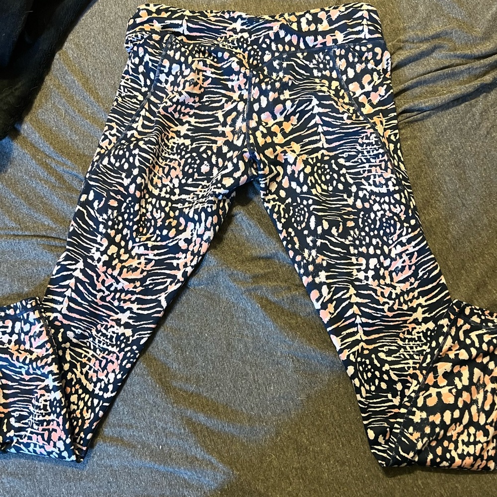 Curves N Combat boots animal print leggings XXL